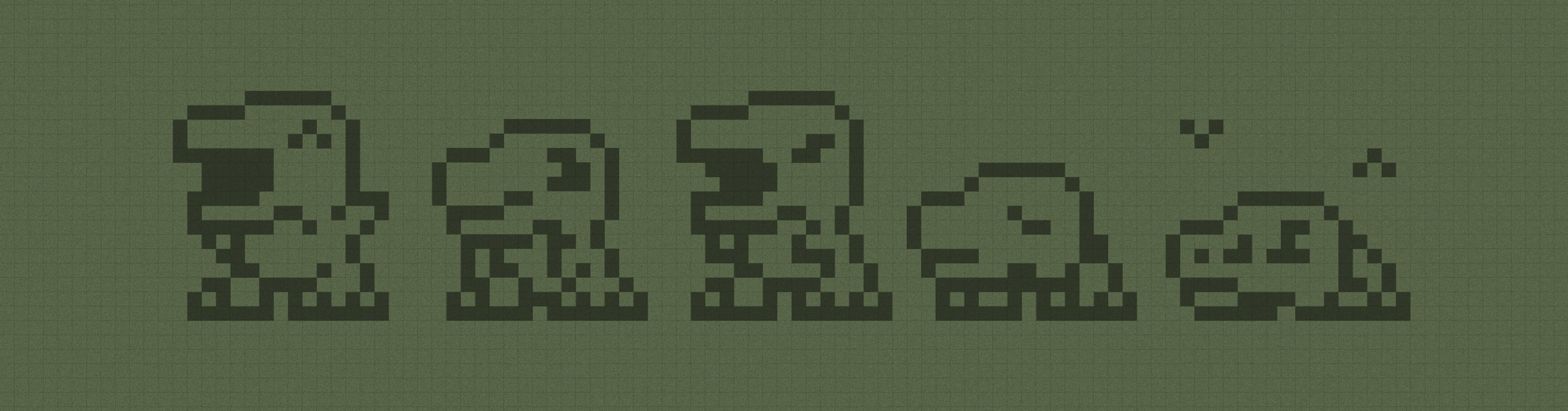 Some of the sprites involved in animating the digital pet