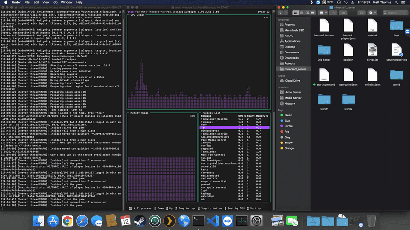 Remote connection to the home server