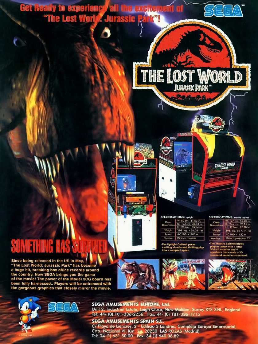 The original UK arcade flyer