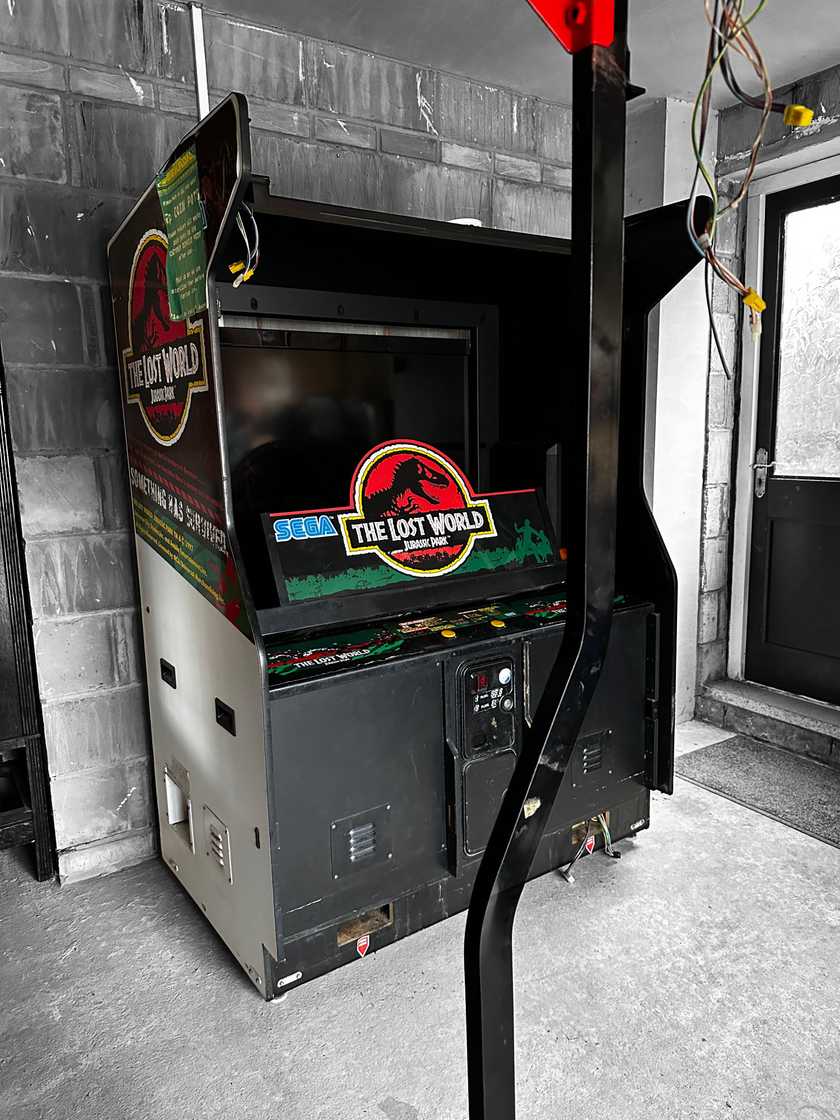 The main cabinet contains most of the hardware