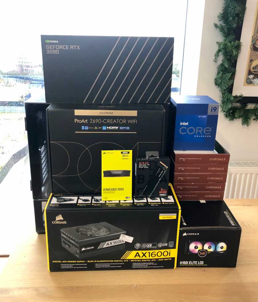 It took a while for all these components to arrive